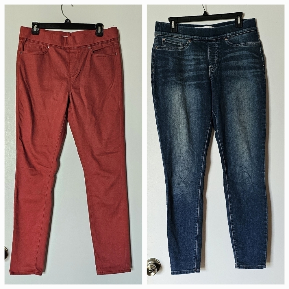 ×2 Levi's totally shaping stretchy soft tall high-rise pull-on skinny jeans